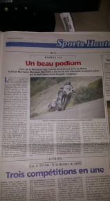 Articles journaux, saison 2016